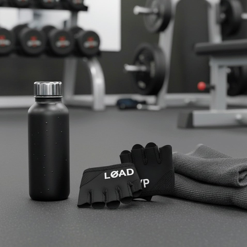 GRYP LØAD Unisex Lightweight Workout Gloves – Non-Slip Four-Finger Grip for Fitness, Weightlifting & Training