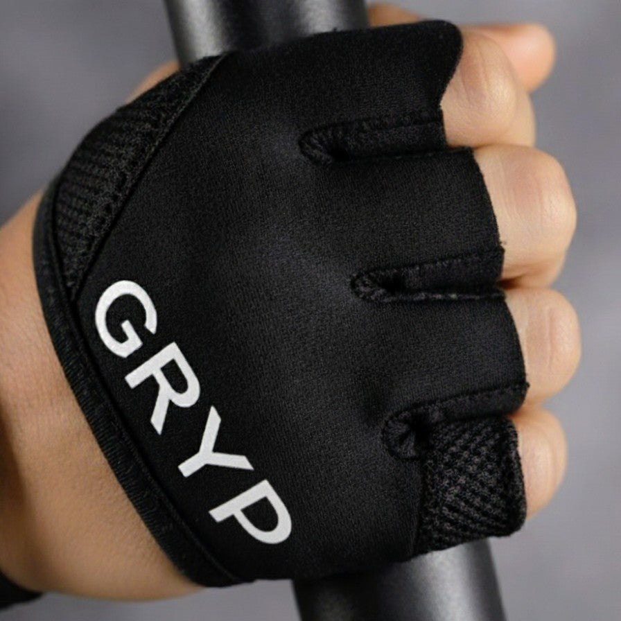 GRYP LØAD Unisex Lightweight Workout Gloves – Non-Slip Four-Finger Grip for Fitness, Weightlifting & Training